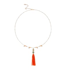 Collier chaîne avec perles et pompon NOLLIE Hipanema