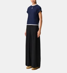 Pantalon large plissé noir Claudie Pierlot