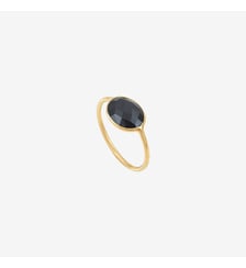 Bague quartz vert plaquée or - SERTI PM Caroline Najman