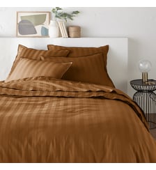Housse de couette en satin de coton lavé, 118 fils La Redoute Interieurs