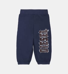 Pantalon en molleton avec logo Diesel Kids
