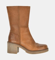 Bottines mi-mollet en cuir La Fée Maraboutée