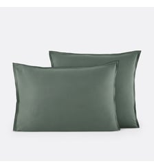 Taie d'oreiller en satin de coton lavé, 118 fils La Redoute Interieurs