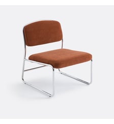 Fauteuil chrome et tissu La Redoute Interieurs