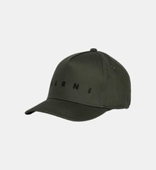 Casquette de baseball en gabardine avec logo Marni