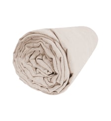 Drap housse en satin de coton lavé bonnet 30cm, NUIT SATINÉE Blanc Cerise
