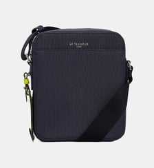 Petite sacoche zippée Emile en cuir signature T Le Tanneur