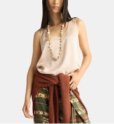 Top remy en envers satin Momonì