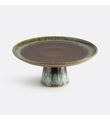 Présentoir à gâteau en grès émail réactif, diamètre 22,5 cm La Redoute Interieurs
