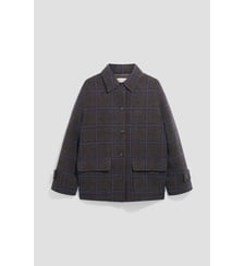 Manteau court à carreaux en laine vierge - ALTA Gerard Darel