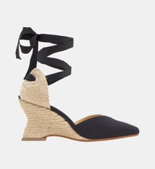 Espadrilles compensées en lin à lacets JUD Castaner