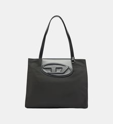 1DR - Sac shopping en nylon avec rabat en cuir Diesel