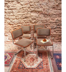 Lot de 4 chaises vintage Alma N°1654- Produit chiné Debongout