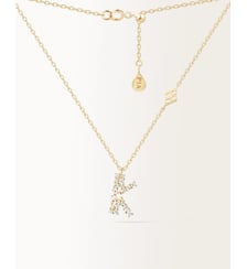Collier Initiale K Or Jaune PIAPARIS
