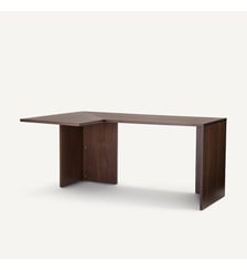Plateau d'angle, en plaqué noyer longueur 165 cm AM.PM