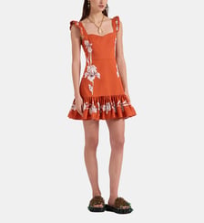 Robe Mini Gingerbread Iris Placée Dark Orang La DoubleJ