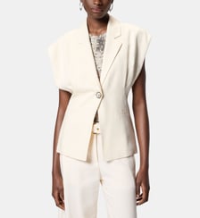 Veste sans manches effet rustique Pinko