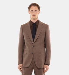 Veste en laine à micro motif Fursac