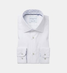 Chemise twill blanc double retors Fancy coupe droite Atelier Privé
