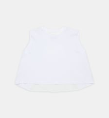 T-shirt sans manches avec logo MM6 Maison Margiela