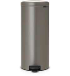 Poubelle de cuisine manuelle à pédale NewIcon 30L Platinium Brabantia