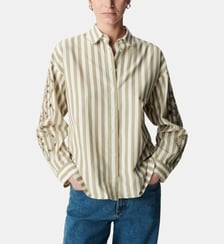 Chemise à rayures broderies ajourées Ikks