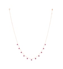 Collier POLKA - Rhodolite grenat - Or rose 750‰ La Brune & La Blonde