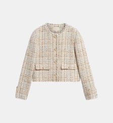 Veste sans col en tweed et lurex - JALINE Pablo