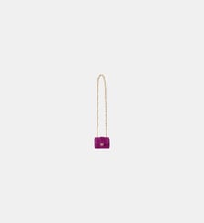 Porte-cartes pocket necklace en daim à bandoulière bijou Pinko