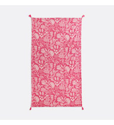 Fouta XL, imprimé floral, doublée en éponge La Redoute Interieurs