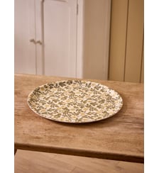 Plateau floral rond en bois Cyrillus