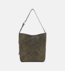 Grand sac seau Suède en cuir Lancaster