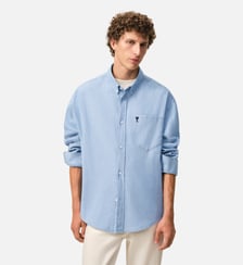 Chemise Boxy Ami De Coeur Brodé en Coton AMI Paris