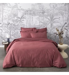 Housse de couette unie en satin de coton bio, TEOPHILE Alexandre Turpault