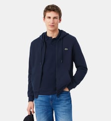 Sweatshirt zippé classic fit molleton Lacoste