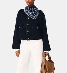Veste double face et galons tressés Maje