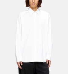 Chemise en popeline extensible avec broderie Diesel