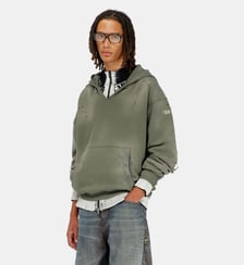 Sweat à capuche effet usé avec col en V Diesel