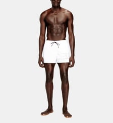 Short de bain à demi-longueur avec logo en contour Diesel