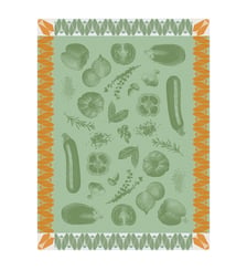 Torchon Ratatouille 100% coton Le Jacquard Francais