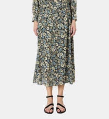 Jupe midi à fleurs - JELINA Gerard Darel