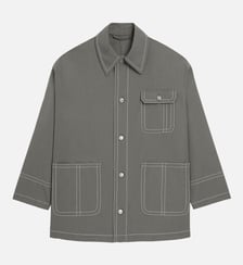 Veste Worker unisexe en Laine Vierge AMI Paris