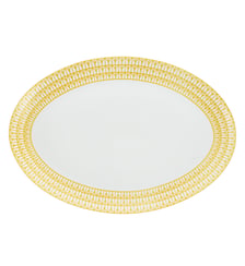 Plat Ovale en Porcelaine - MALMAISON RIVIERA Christofle