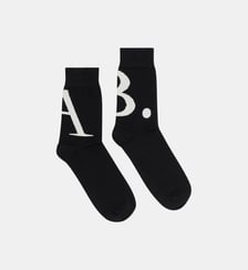 chaussettes Rico en coton noir Agnès b.