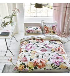 Housse de couette imprimée en percale de coton, TOURANGELLE Designers Guild