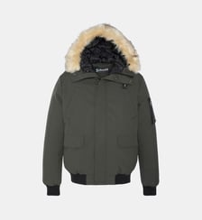 Blouson Keyburn court rembourré capuche effet fourrure Schott