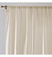 Rideau panneau gaze de coton La Redoute Interieurs