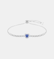 Bracelet One, Cœur, Métal rhodié Swarovski