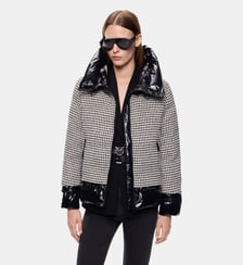 Doudoune en tweed et nylon Pinko