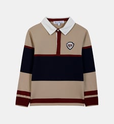 Polo - Sable coton col pointu rayures Tartine Et Chocolat